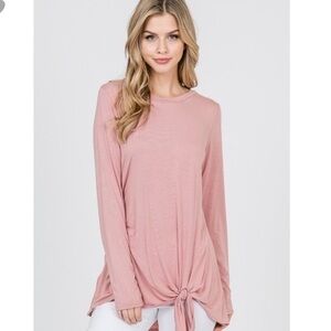 VEVERET pink under tie point top